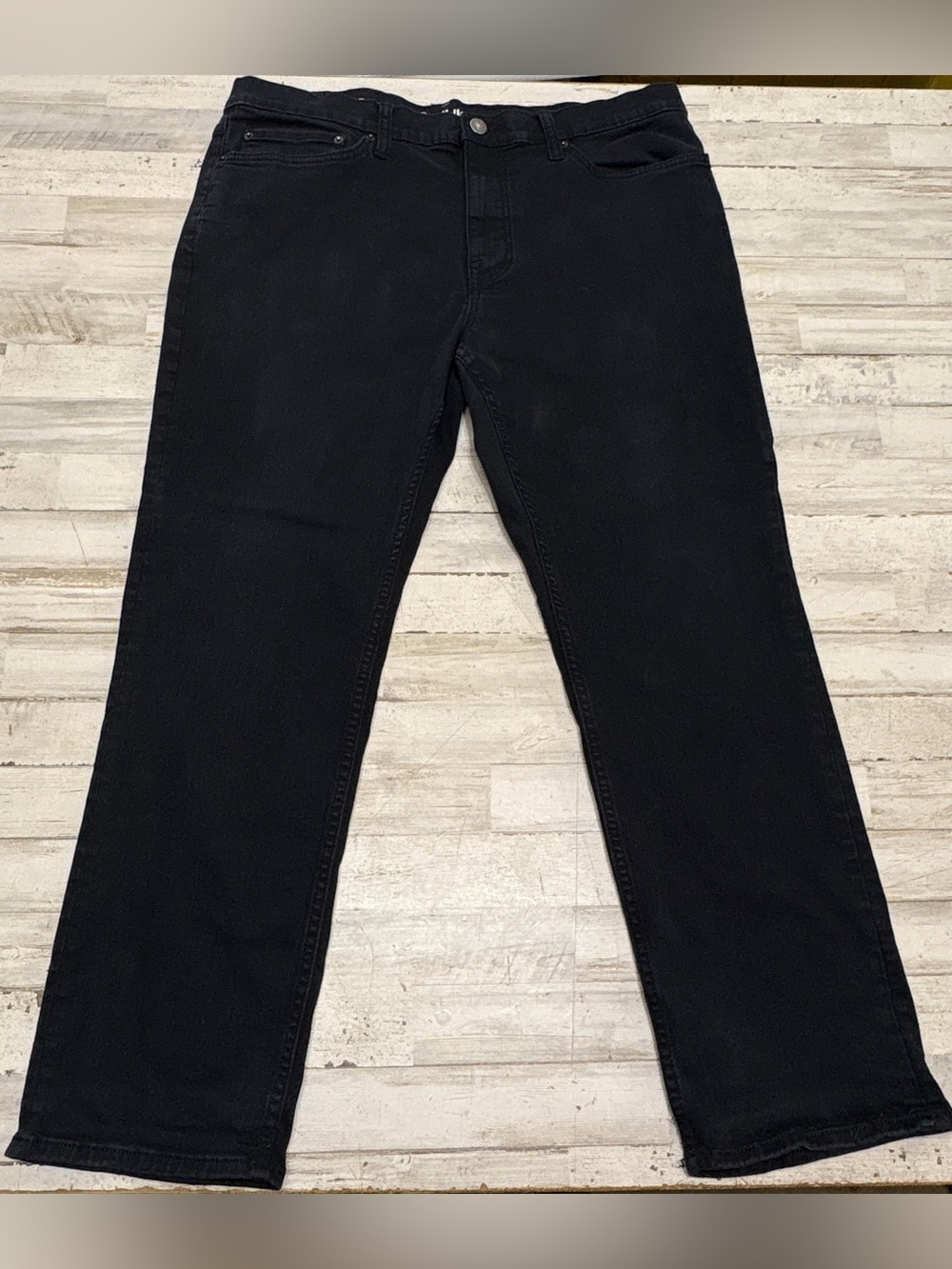Goodfellow & Co Jeans Men’s 38x30 Black Straight Fit Total Flex Stretch Denim